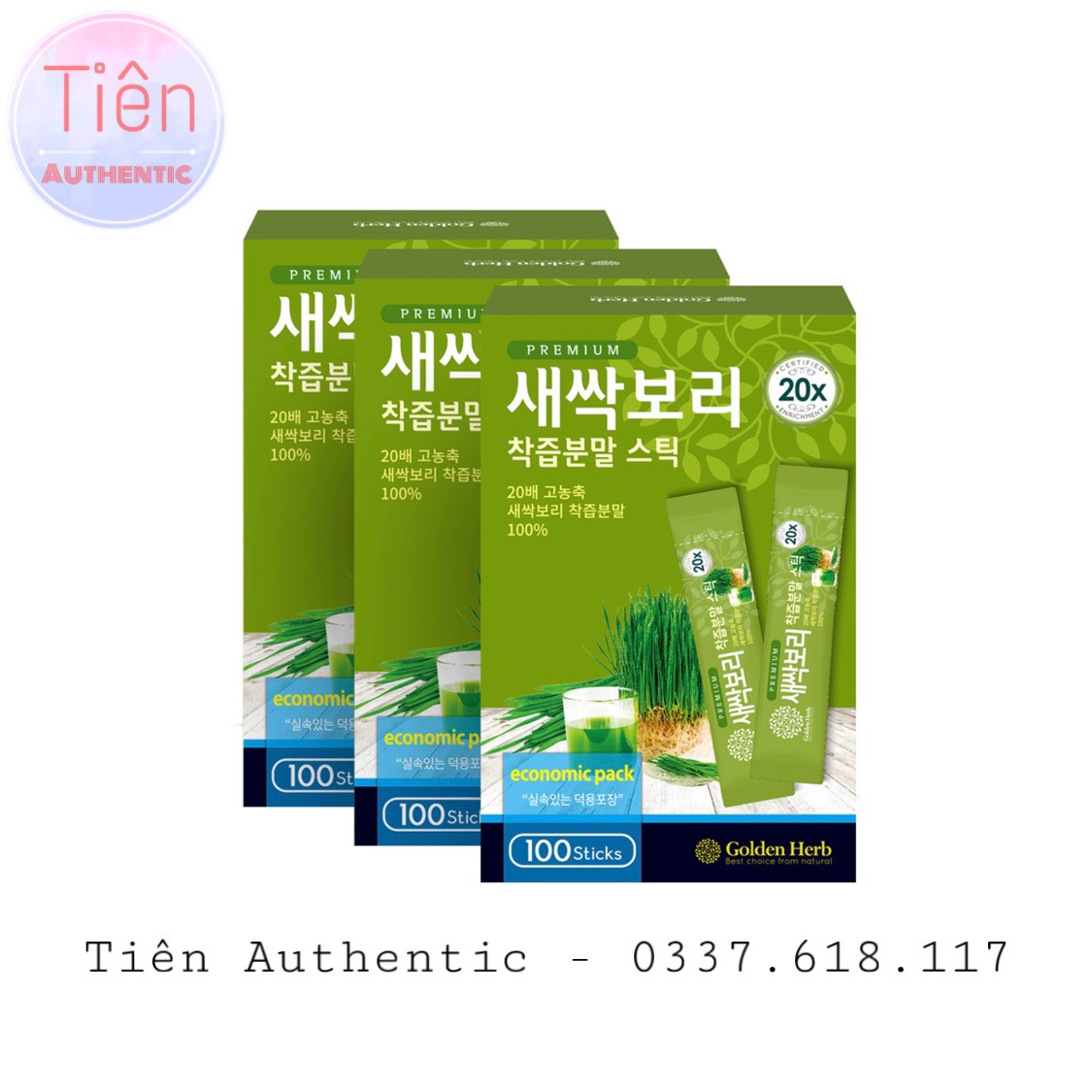 Nước ép mầm lúa mạch non cao cấp golden herb - bột lúa non golden herb