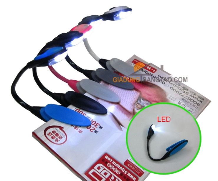 Đèn đọc sách mini đa năng đế kẹp
