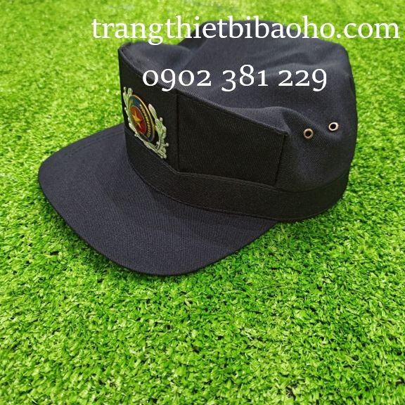 Nón bảo vệ xanh đen kèm sao