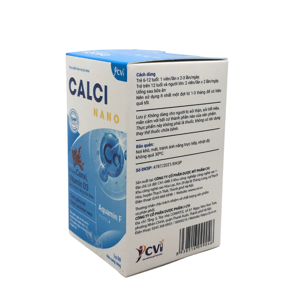 Canci nano - Bổ sung Canxi và Vitamin D3 giúp xương răng chắc khỏe Dược CVI