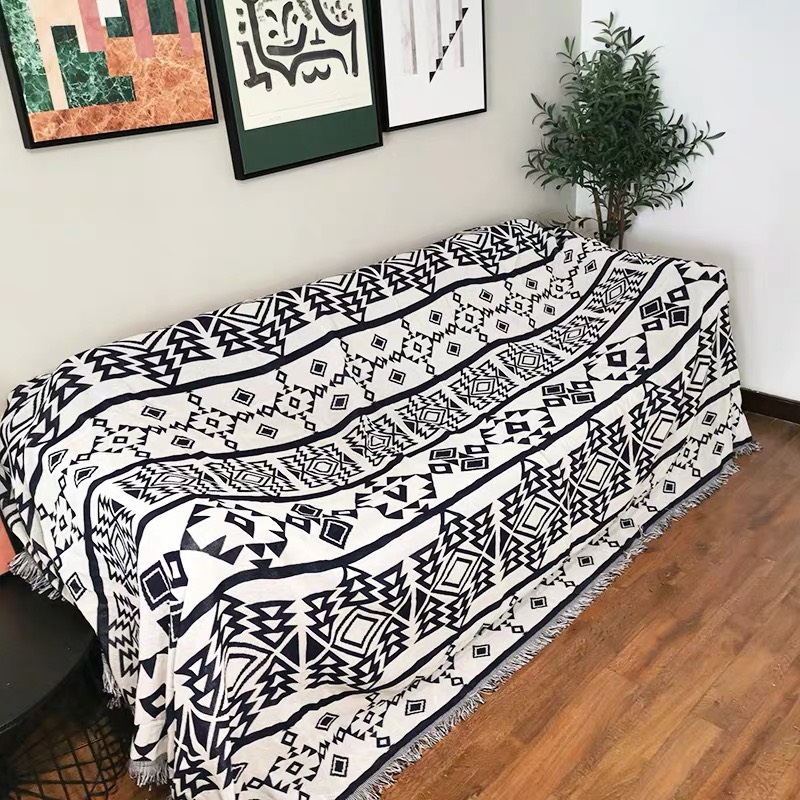 [ẢNH THẬT] Thảm vintage phủ sofa dệt 2 mặt cao cấp size lớn
