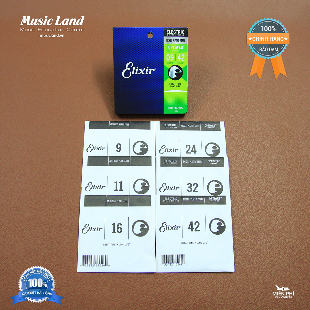 Dây Đàn Guitar Điện Elixir Optiweb 19002 – Chính hãng