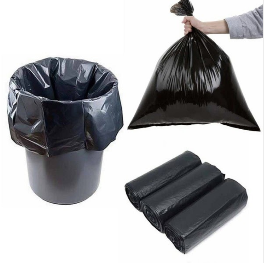 Bịch 3 cuộn túi rác đen