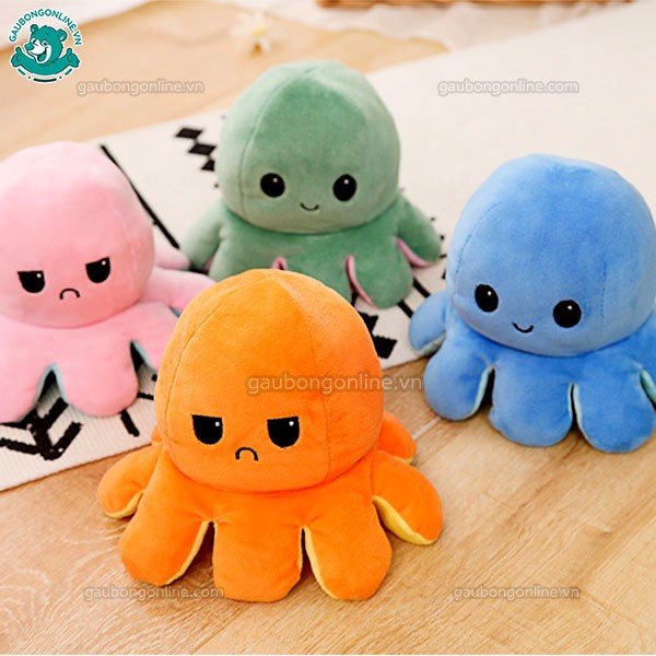 Gấu ôm Nhìn Bạch Tuộc 2 Mặt Cảm Xúc