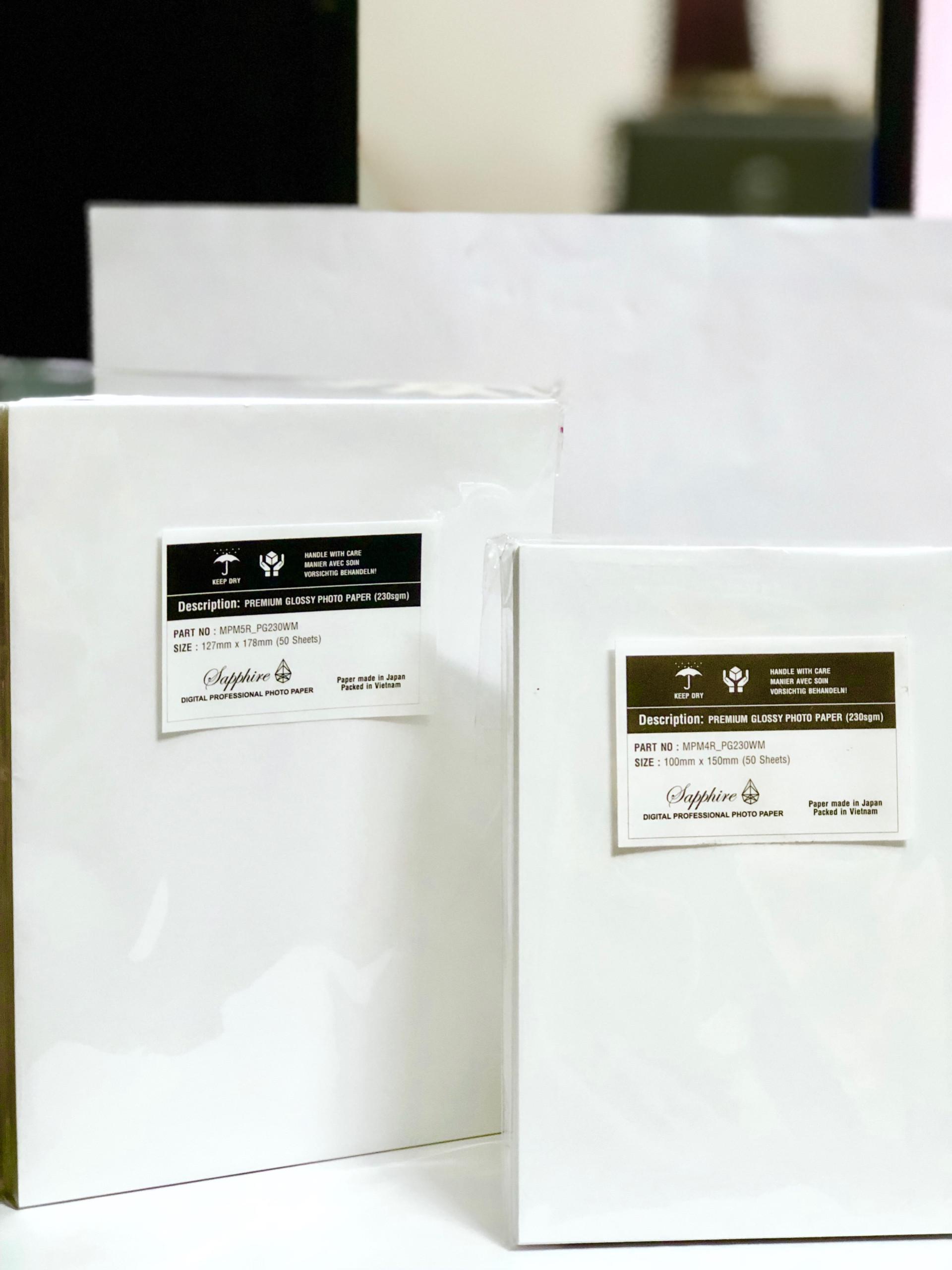 5 XẤP GIẤY IN ẢNH SAPPHIRE 10 X 15