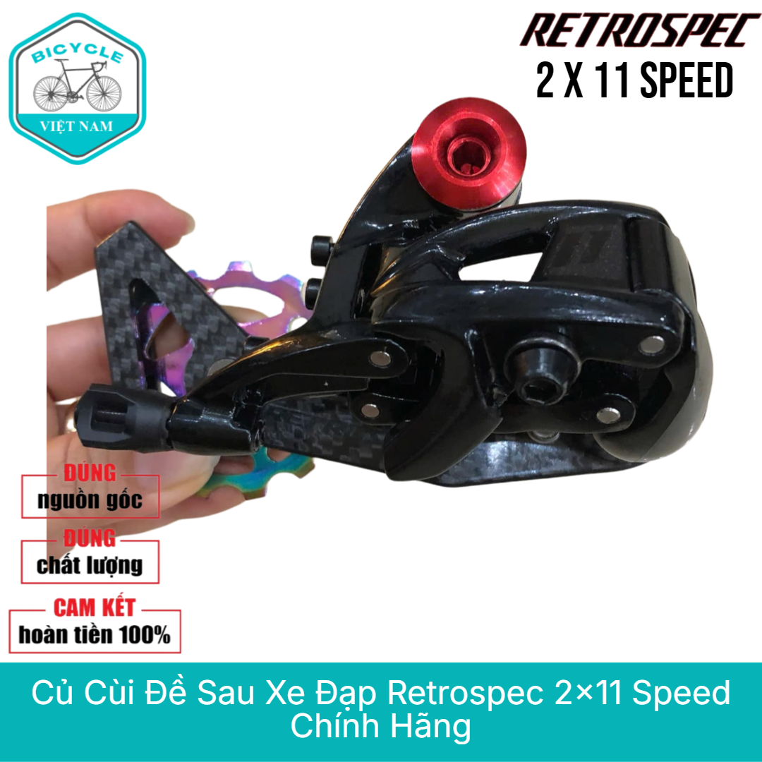 Củ Cùi Đề Sau Xe Đạp Retrospec 2x11 Speed – Chính Hãng, Vận Hành Mượt Mà