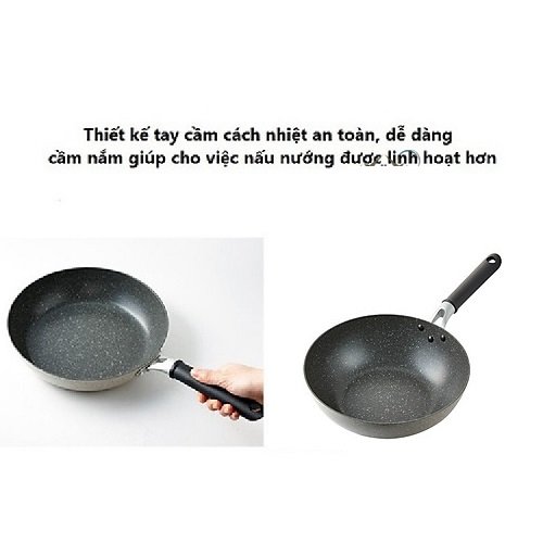 chảo vân đá lock&lock 20cm - chảo vân đá lock&lock
