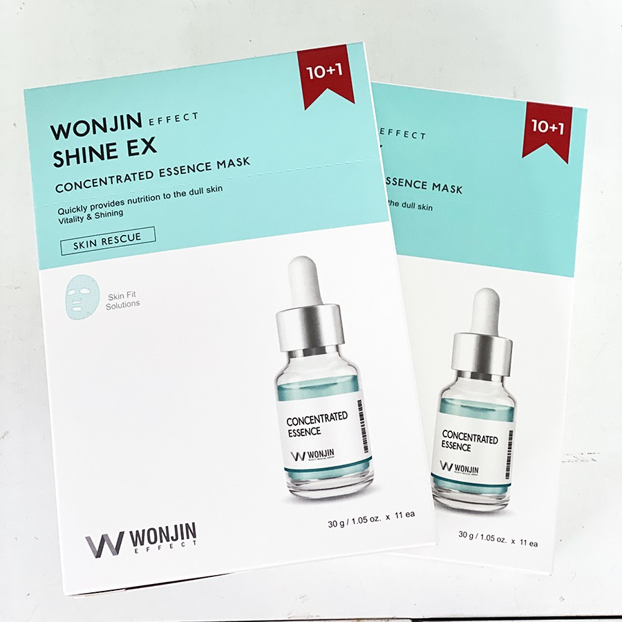[THƯƠNG HIỆU HÀN QUỐC] HỘP MẶT NẠ WONJIN SHINE EX 10 MIẾNG TẶNG 1 MIẾNG