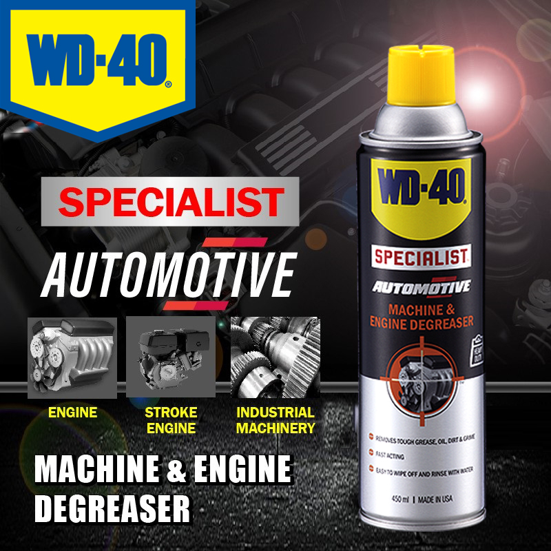 Tẩy Rửa Dầu Mỡ Động Cơ WD40 Machine & Engine Degreaser 450ml