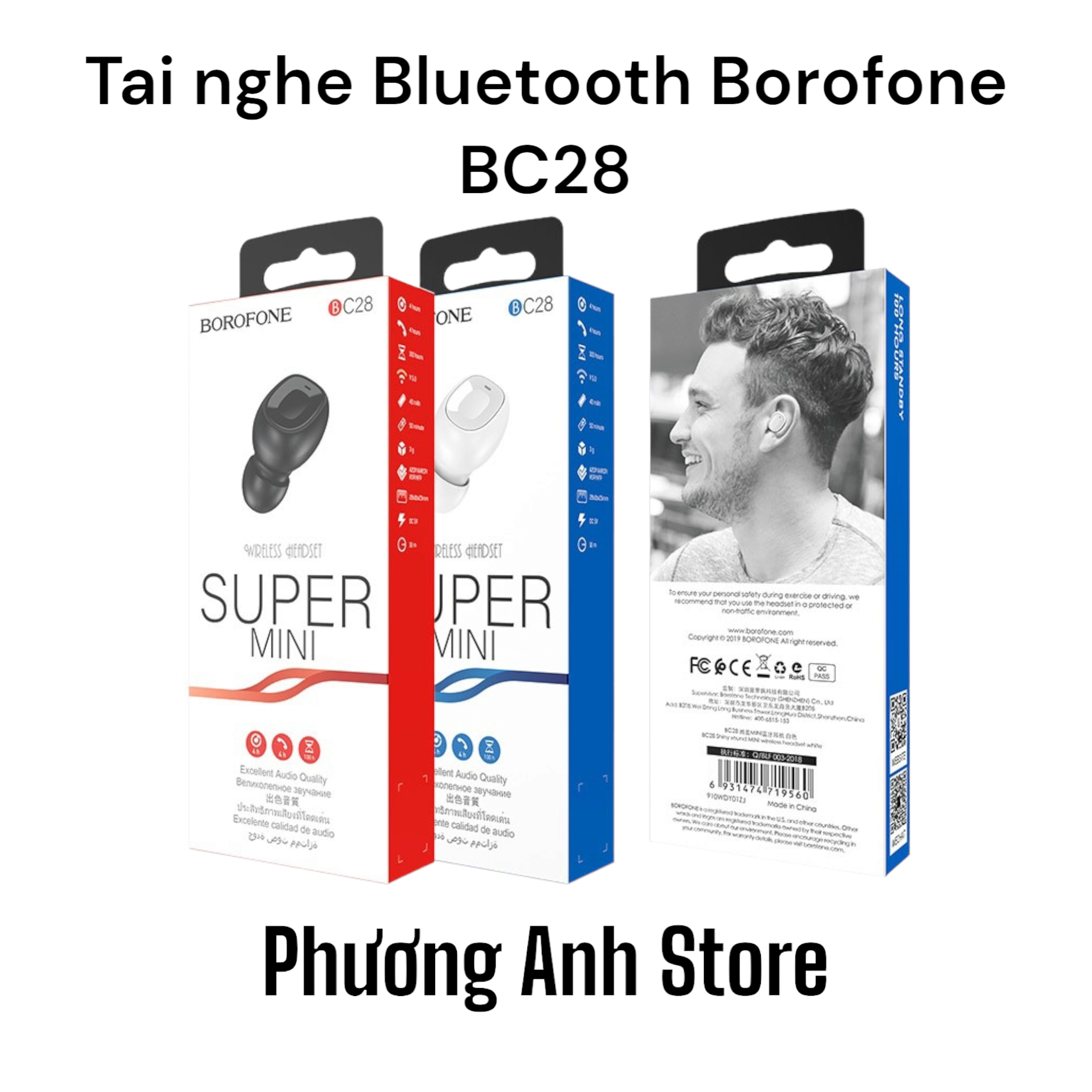 Tai nghe một bên Bluetooth Hoco Borofone BC28 5.0