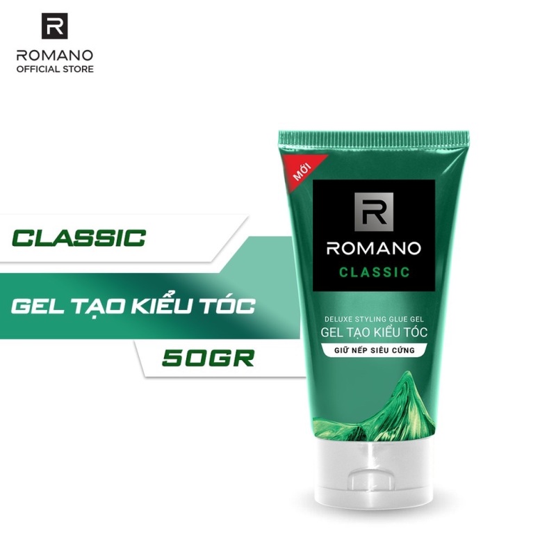 Combo 2 Gel vuốt tóc Romano Classic giữ nếp lâu và giữ nếp siêu cứng 150g/chai giá rẻ