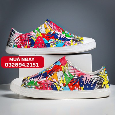 Giày Native Giày Native Họa Tiết Nhiều Mẫu Lựa Chọn Shinnative01 Tặng Thêm 2 Jibitz Native