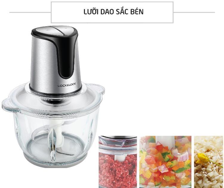 Máy xay thịt 2 lưỡi kép Lock&Lock EJM161 (1,2L)