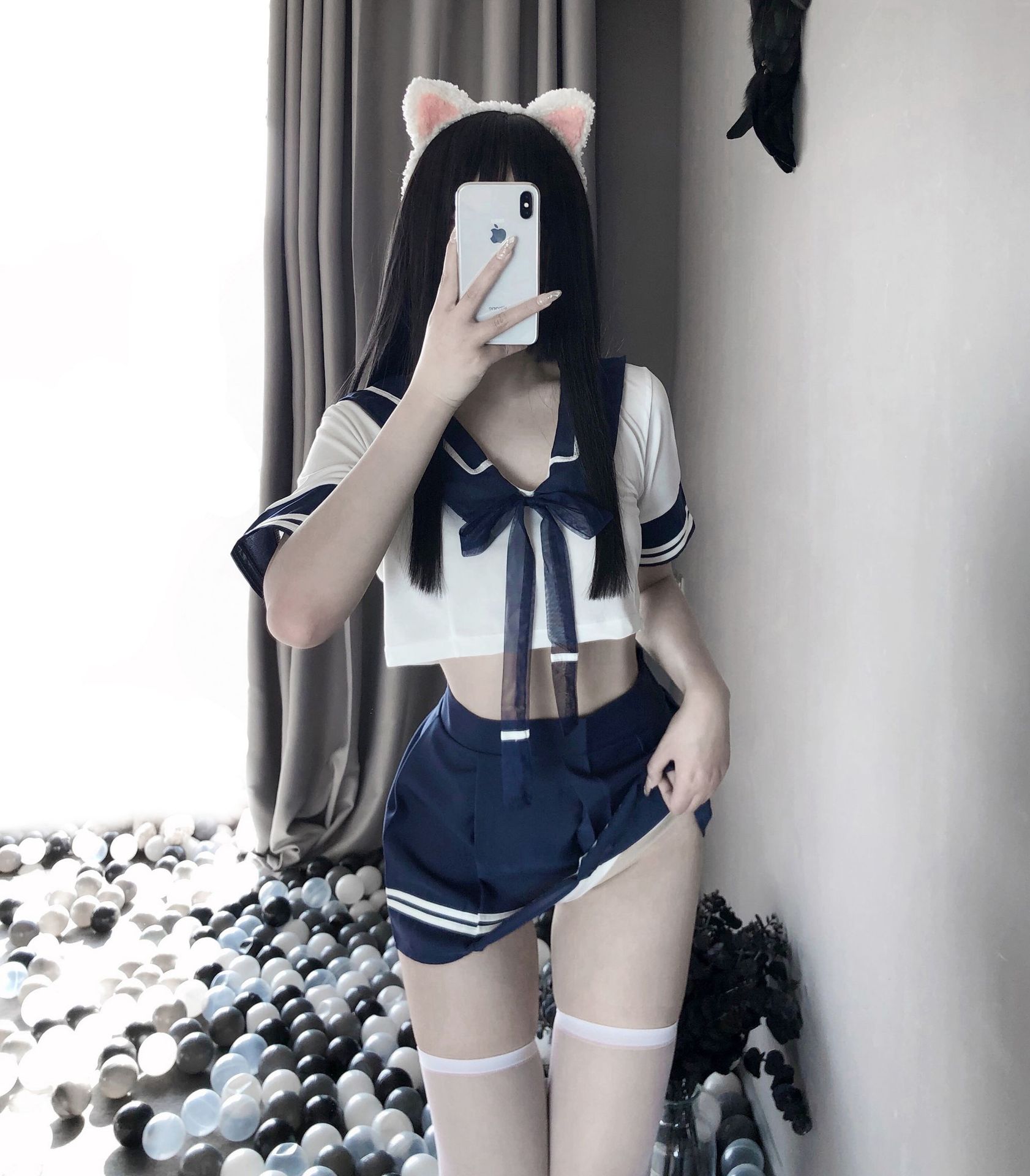 Bộ đồ ngủ cosplay sexy - váy ngủ cosplay hầu gái + đầm ngủ cosplay tiếp viên + bộ ngủ cosplay nữ sinh thủy thủ - tt001+hg001+tv1200