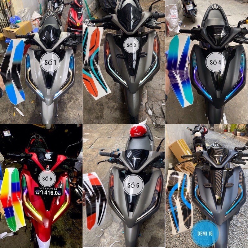 Decal Dán Đèn Demi Vario 2018-2020
