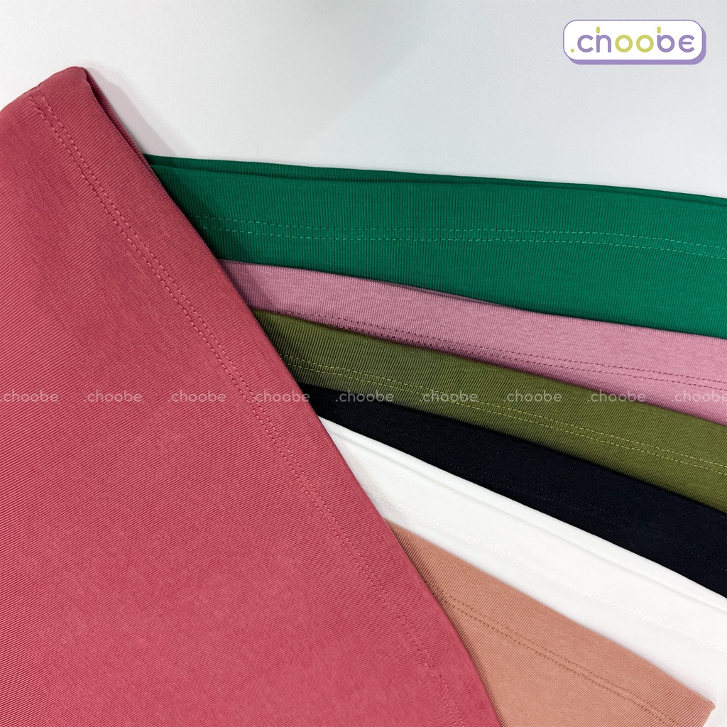 Áo croptop nữ Choobe chất cotton cao cấp, áo ba lỗ cộc tay, kiểu ôm, vải co giãn, nhiều màu sang trọng- A17