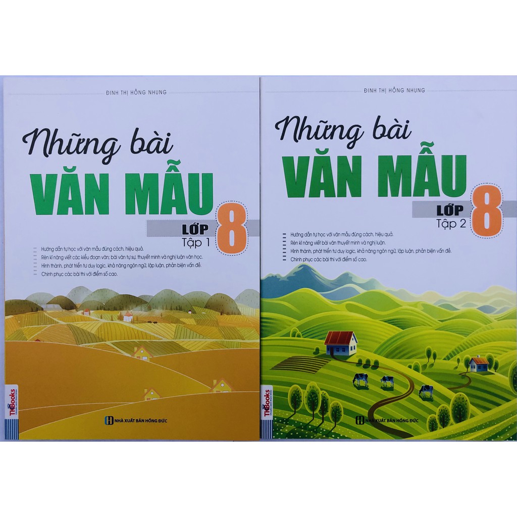 Sách - Combo Những Bài Văn Mẫu Lớp 8 + tặng kèm bút hoạt hình