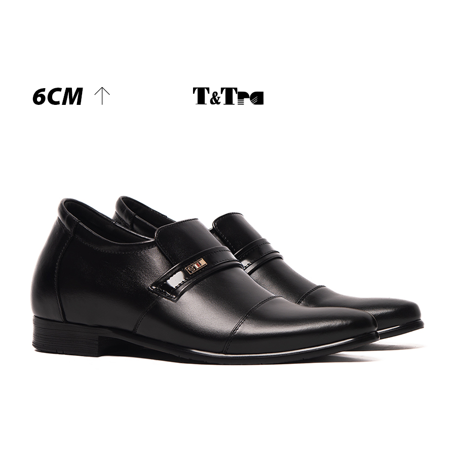 Shoes height increasing Men T&TRA S1083 plain black