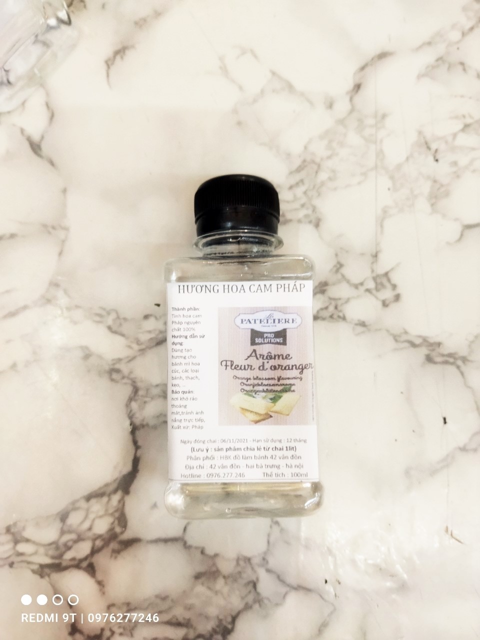 HƯƠNG HOA CAM LÀM BÁNH (CHAI 100ML-250ML)