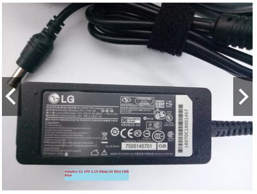 [HCM]Adapter nguồn màn hình LG 19V 2.1A