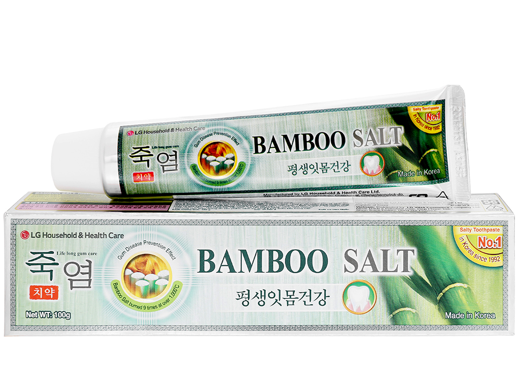 Kem Đánh Răng Muối Tre Hàn Quốc BAMBOO SALT 140G (Chăm Sóc Răng Ê Buôt)