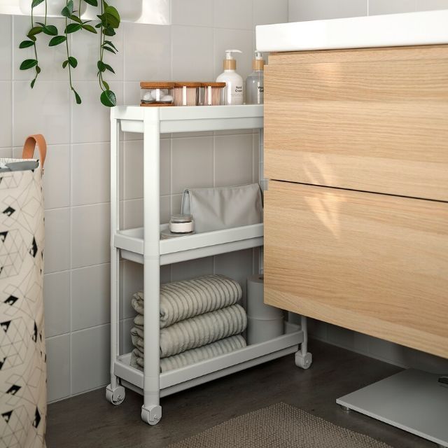 Kệ Nhựa Có Bánh Xe Vesken Ikea