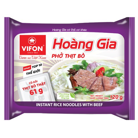 Phở thịt bò/ gà hoàng gia vifon gói 120g