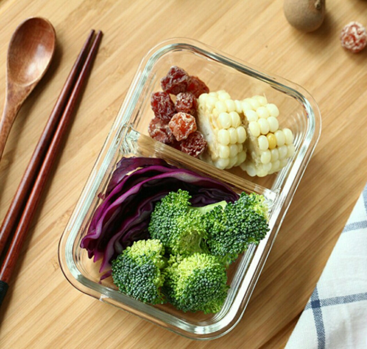 HỘP THUỶ TINH 2 NGĂN 1000ML