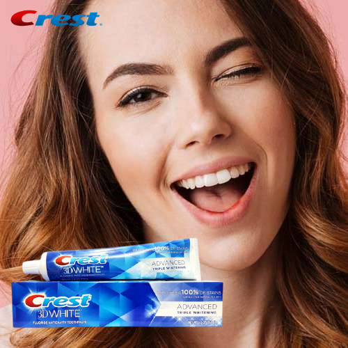 Kem đánh răng Crest 3D White Advanced Triple Whitening Của Mỹ