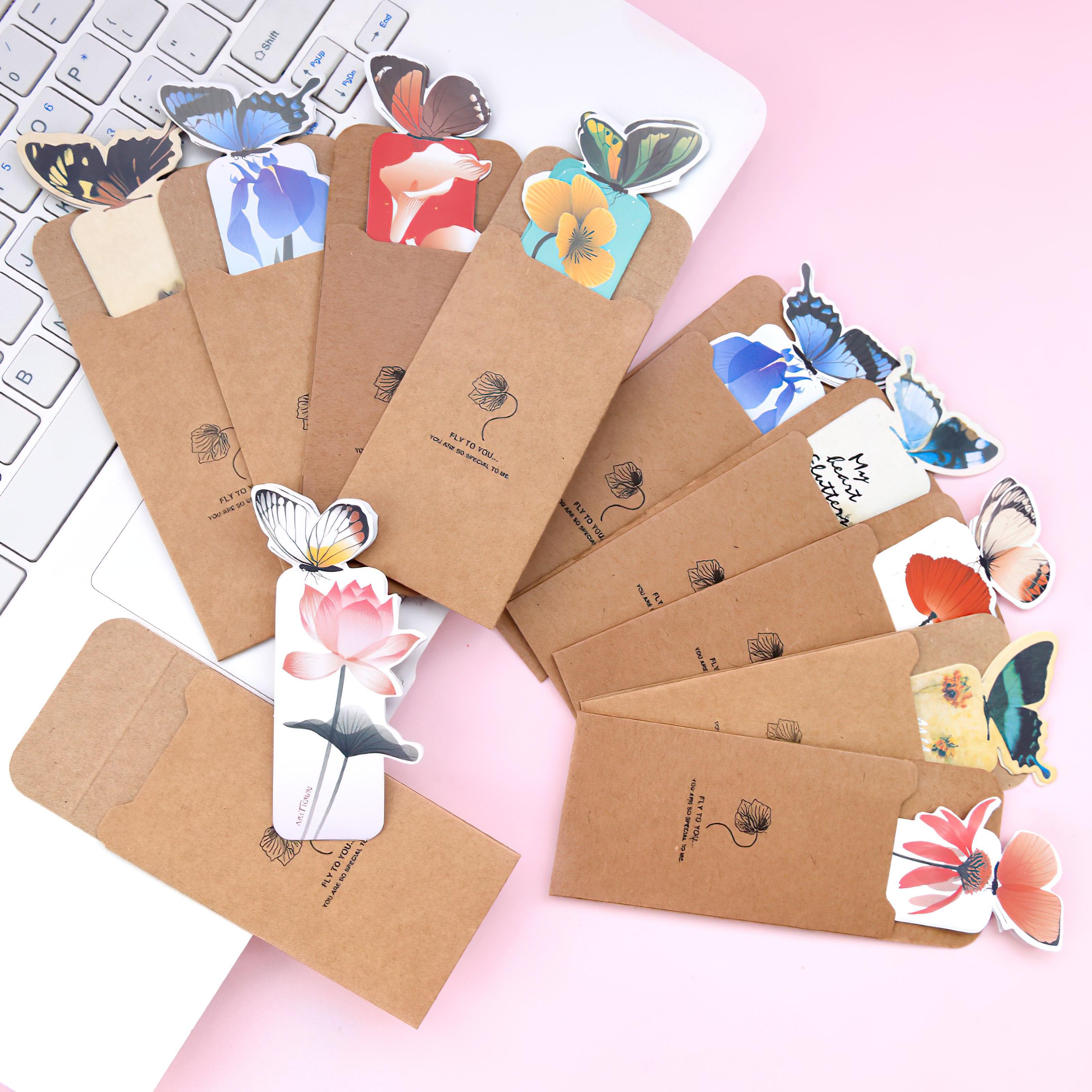 BookMark con bướm, Giấy ghi chú Note Bookmark thiết kế hình bướm dễ thương, xinh xắn - Mẫu ngẫu nhiên