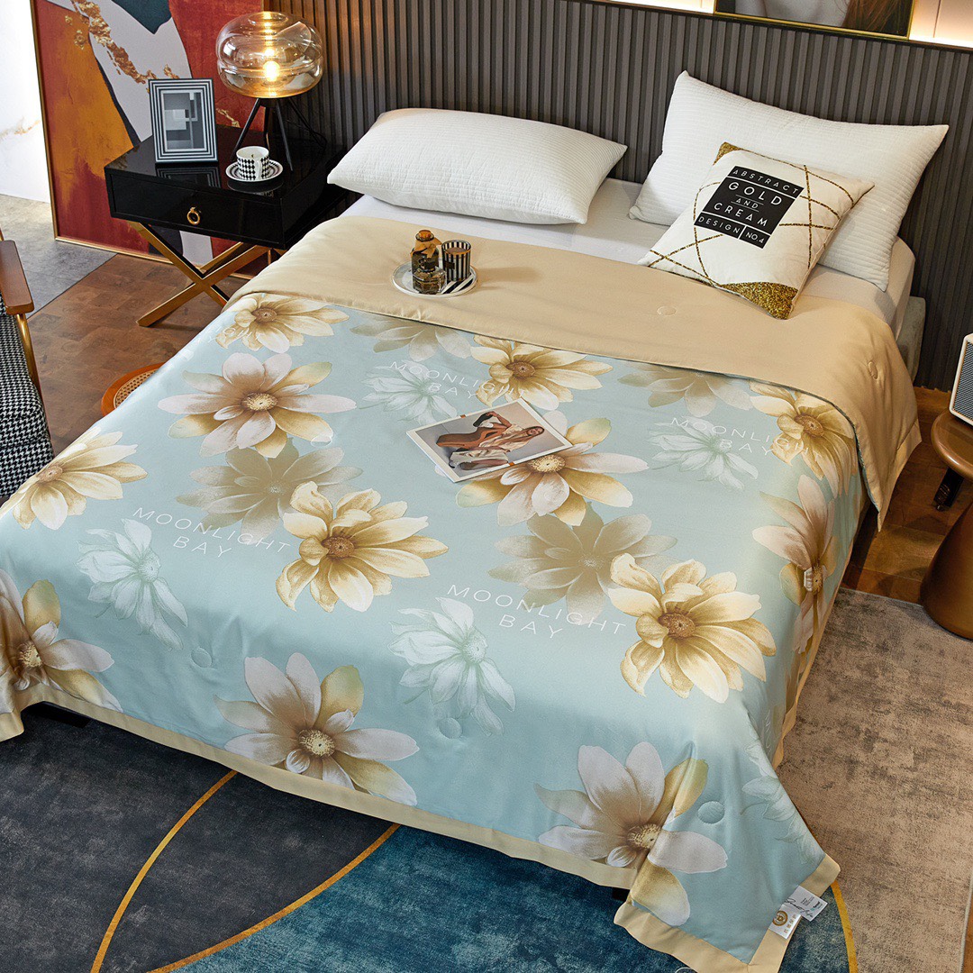 chăn hè,mền lụa thái trần bông cao cấp mềm mại thoáng mát,size 2mx2m3
