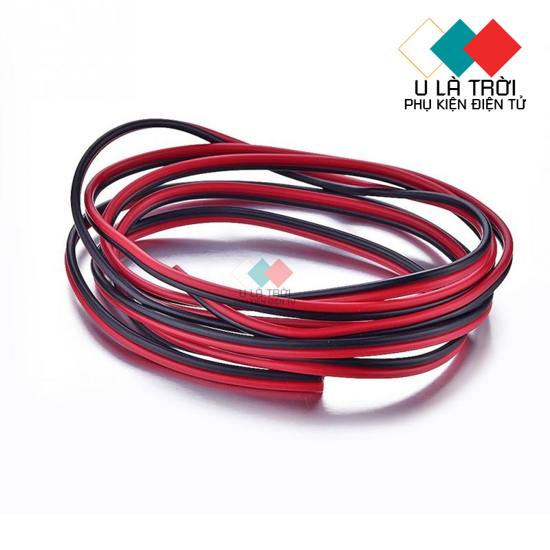 5M Dây điện đổi đỏ đen 26AWG