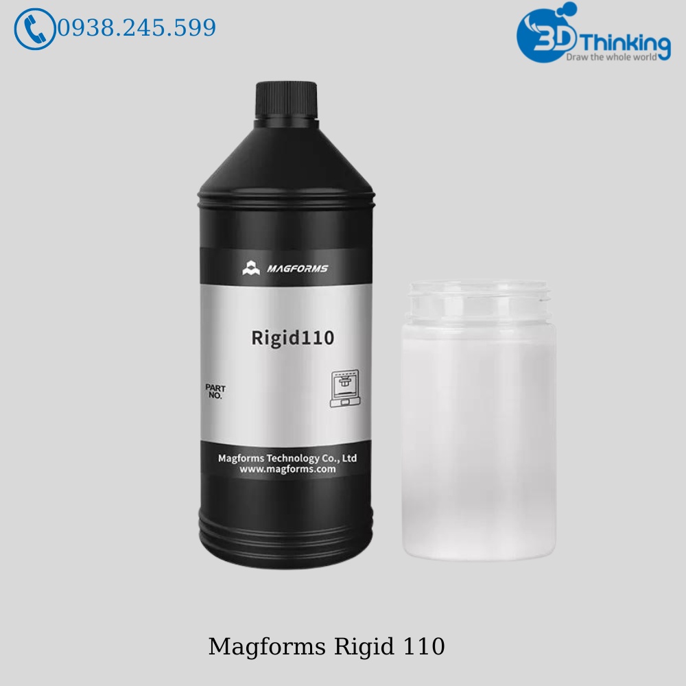 Nhựa In 3D Resin Rigid 110 (Nhựa Kĩ Thuật Độ Cứng Cao, Dẻo Dai Tốt)