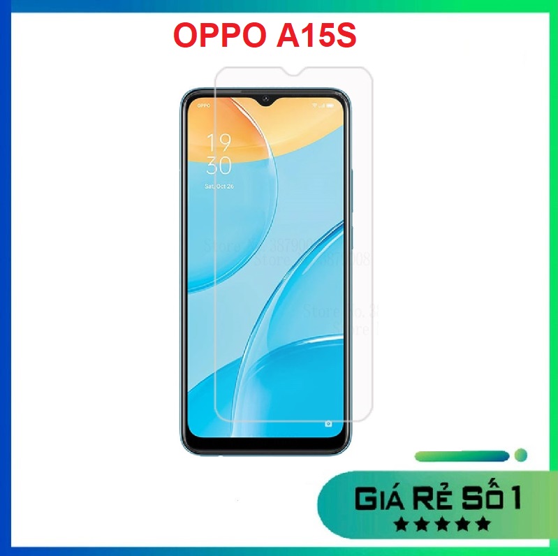 Kính cường lực thường trong suốt không full màn Oppo A15S