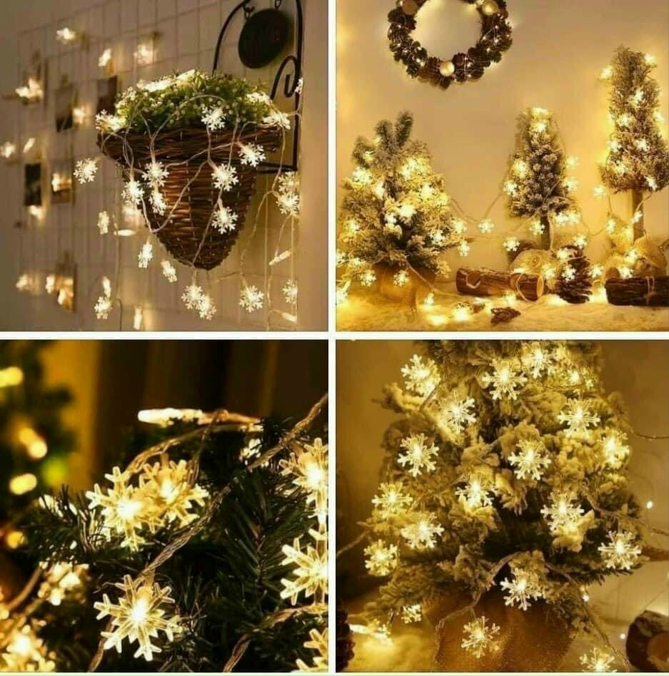 Đèn led dây hình bông tuyết 3m 20 đèn