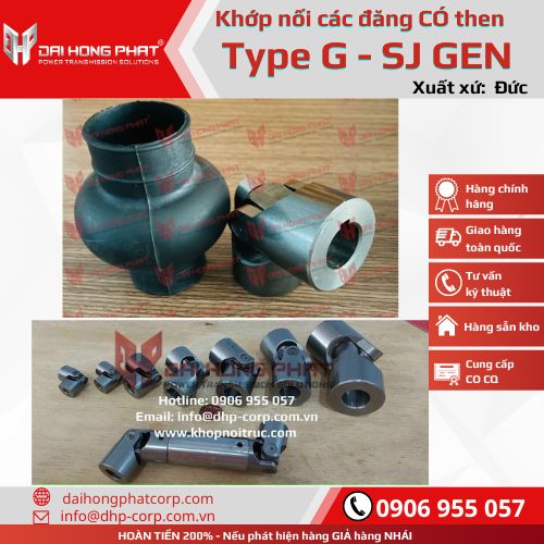 Khớp nối trục các đăng (cardan) SJ GEN dạng có then. HÌNH THẬT, SẴN KHO