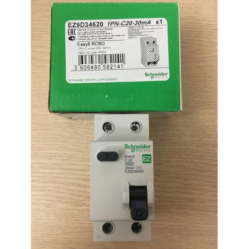 [HCM]EASY9 EZ9D schneider - RCCB RCBO (CHỐNG GIẬT dòng rò 30mA)
