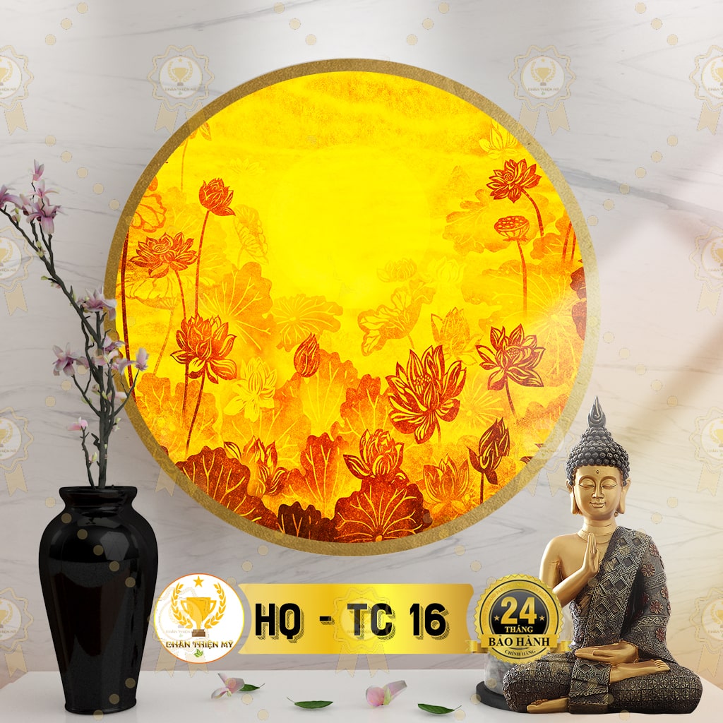 Đèn thờ hào quang trúc chỉ in tc-16