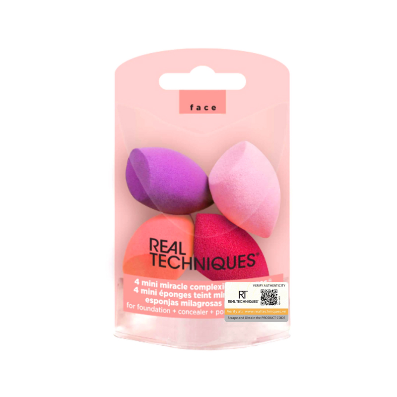 Set 4 Bông Mút Real Techniques 4 Mini Miracle Complexion Sponges