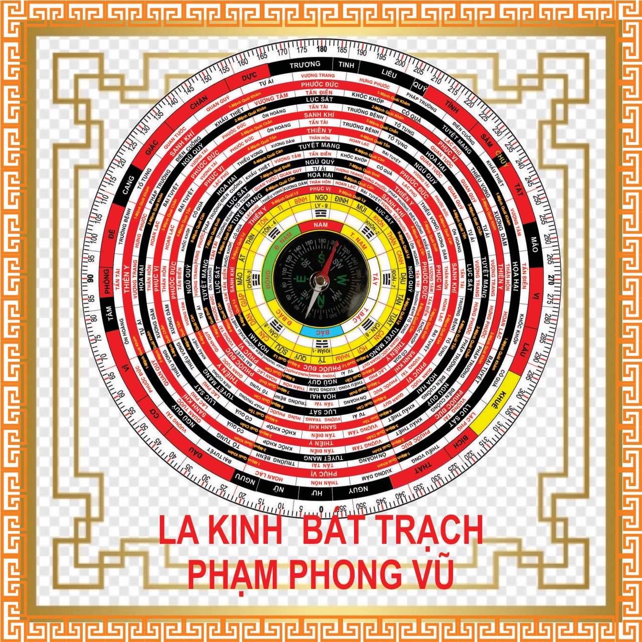 LA KINH BÁT TRẠCH-PHẠM PHONG VŨ ( tặng thước lập cực, sách hướng dân, bao da )