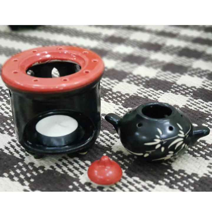 Bếp Xông Tinh Dầu Bồ Kết Bát Tràng ( Xông Thảo Dược,Sả Chanh)
