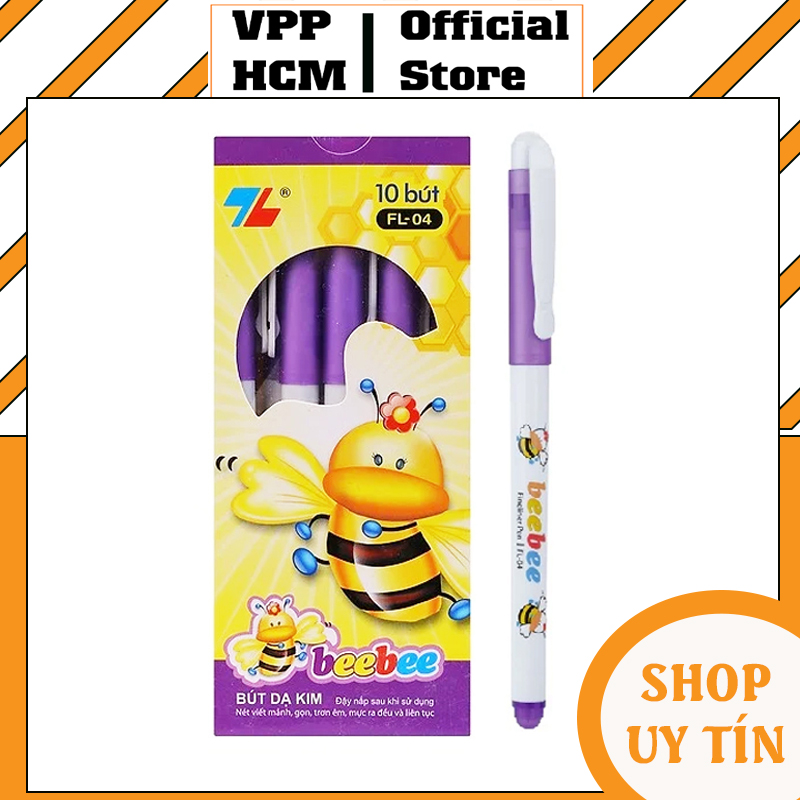 1 cây Bút lông kim màu tím Beebee FL04 Thiên Long