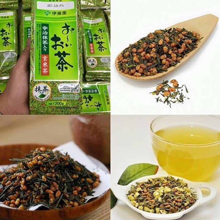 Trà xanh gạo lứt rang kunitaro nhật bản