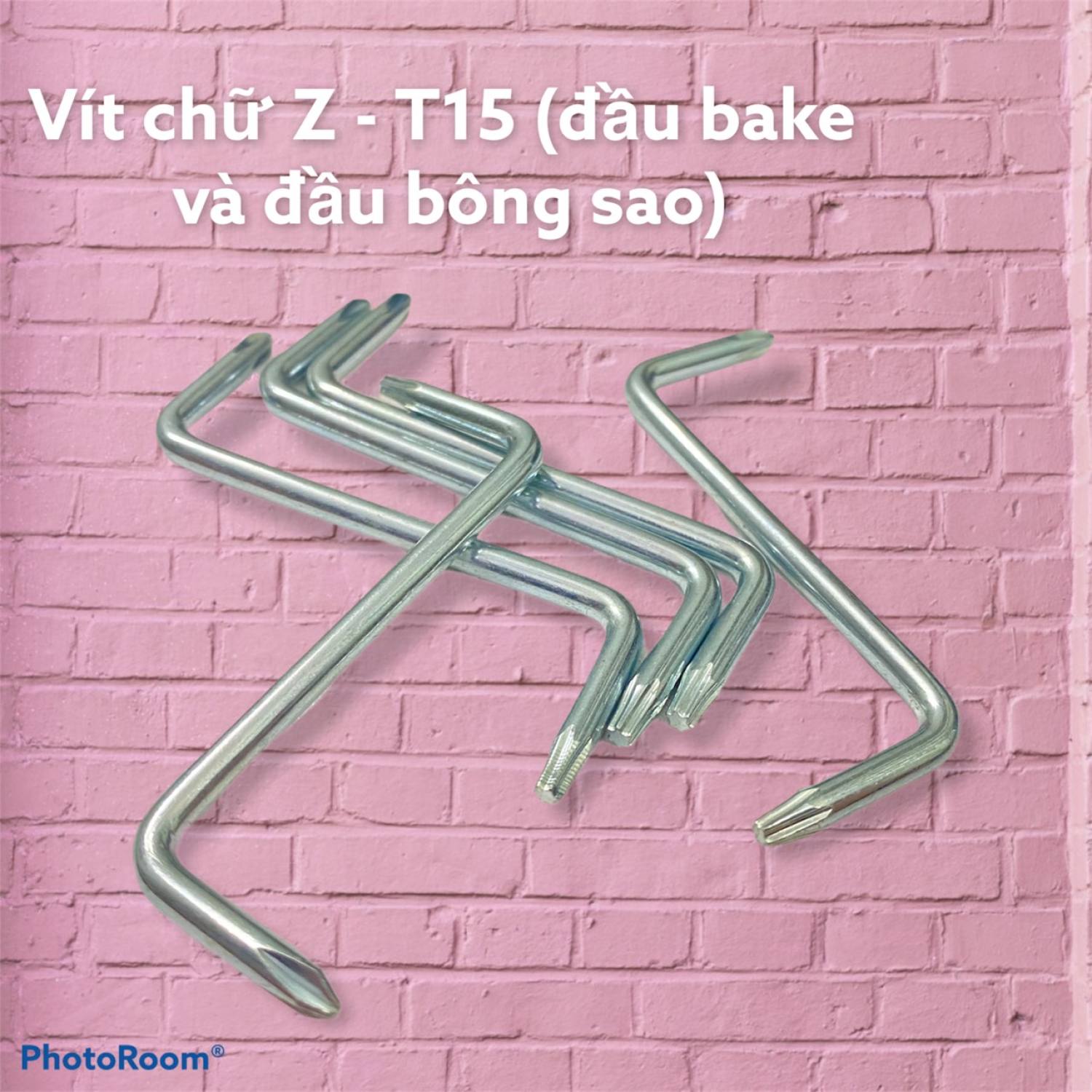 Vít chữ Z - T15 ( đầu bake và đầu bông sao )