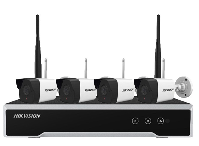 NK42W0  KIT WIFI TRỌN BỘ (4 CAMERA + 1 Đầu ghi 2.0MP, cắm là chạy dễ dàng lắp đặt và sử dụng (trong nhà + ngoài trời) - Sản phẩm chính hãng HIKVISION. Bảo hành 24 tháng