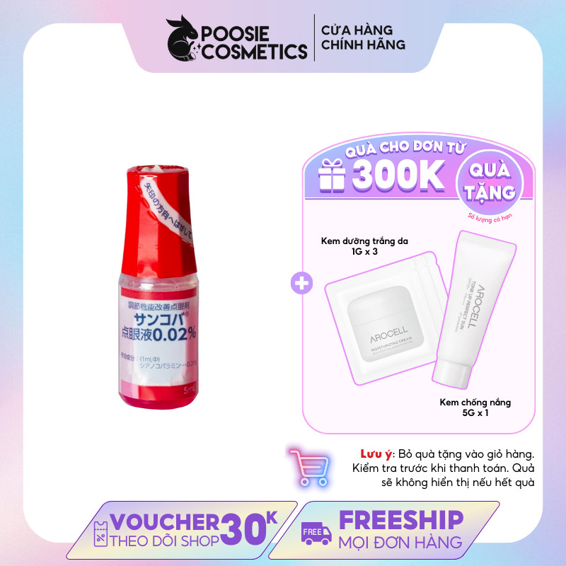 Nhỏ mắt cận Sancoba Nhật Bản 5ml