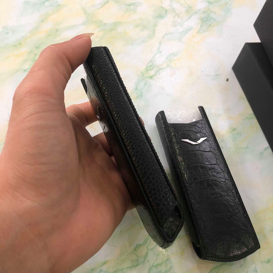 Bao da Vertu da cá sấu và đà điểu Xịn