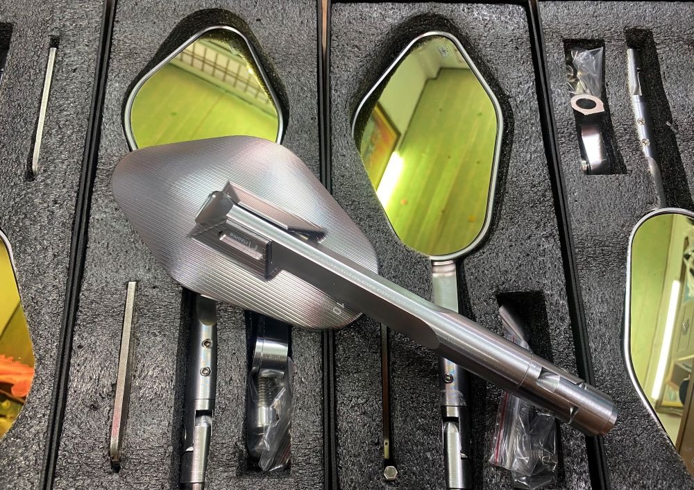 Kính chiếu hậu Elip trái gắn xe máy (màu BẠC)...hàng loại 1 chất lượng..mặt kính cong