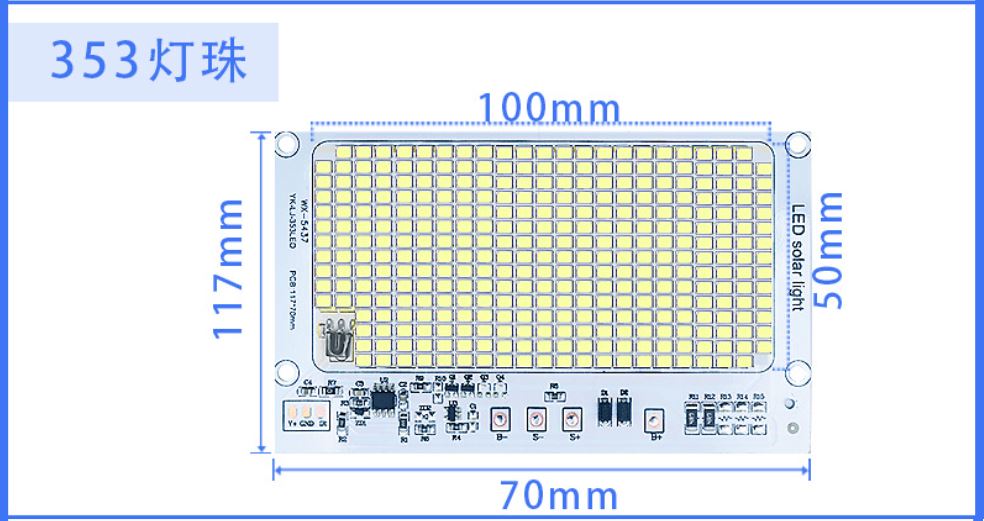 Mạch đèn led + remote sử dụng pin 3.7V