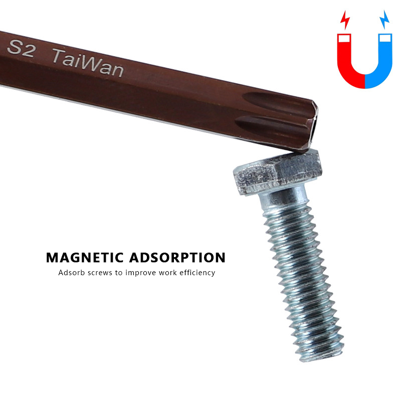 Byssherer 1 Chiếc Cờ Lê Lục Giác Hình Chữ T Kéo Dài Tua Vít Hình Lục Giác Đầu Phẳng S2 Dụng Cụ Cờ Lê Tiết Kiệm Sức Lao Động